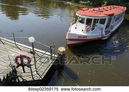 "Alster river steamer on Osterbekkanal canal, Muehlenkamp pier, Hamburg, Hamburg, Germany, Europe" View Large Photo Image Stock Photography - "Alster river steamer on Osterbekkanal canal, Muehlenkamp pier, Hamburg, Hamburg, Germany, Europe". Fotosearch