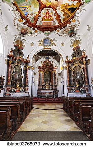 "Altar and ceiling frescoes, Hospital Church of the Holy Spirit, Fussen, Ostallgau, Allgau, Schwabia, Bavaria, Germany, Europe" View Large Photo Image Stock Image - "Altar and ceiling frescoes, Hospital Church of the Holy Spirit, Fussen, Ostallgau, Allgau, Schwabia, Bavaria, Germany, Europe". Fotosearch