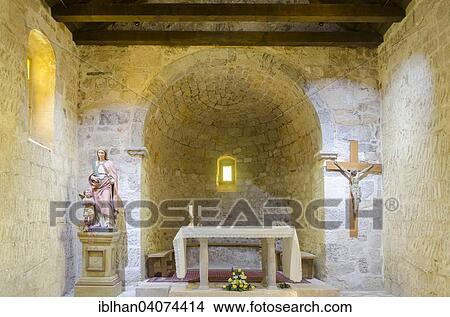 Picture - "Altar in the church of St. Lucia, Jurandvor, Primorje-Gorski Kotar County, Croatia, Europe". Fotosearch