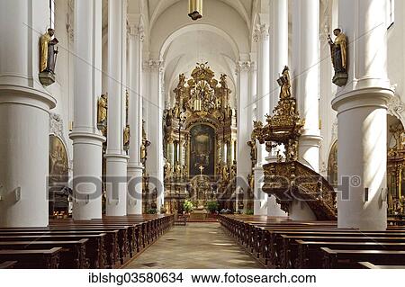 "Altar, monastery church, Karmelitenkloster Straubing Carmelite monastery, Straubing, Lower Bavaria, Bavaria, Germany, Europe" View Large Photo Image Picture - "Altar, monastery church, Karmelitenkloster Straubing Carmelite monastery, Straubing, Lower Bavaria, Bavaria, Germany, Europe". Fotosearch