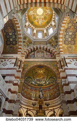 "Altar, Notre-Dame de la Garde with mosaics, Marseille, Bouches du Rhone, Region Provence Alpes Cote d'Azur, France, Europe" View Large Photo Image Stock Photo - "Altar, Notre-Dame de la Garde with mosaics, Marseille, Bouches du Rhone, Region Provence Alpes Cote d'Azur, France, Europe". Fotosearch