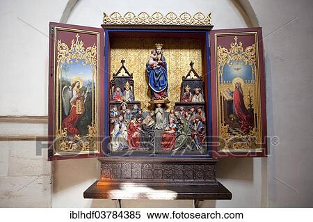 "Altar of the Virgin Mary, ca 1500, Cistercian monastery Lossum, Lower Saxony, Germany, Europe" View Large Photo Image Stock Photography - "Altar of the Virgin Mary, ca 1500, Cistercian monastery Lossum, Lower Saxony, Germany, Europe". Fotosearch