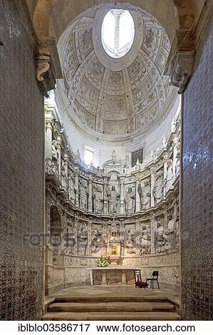 Stock Photo - "Altar, Old Cathedral, Se Velha, Coimbra, Centro Region, Portugal, Europe". Fotosearch
