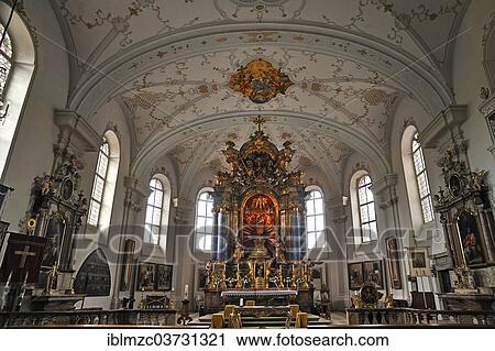 "Altar room with a vaulted ceiling of the Parish Church and Pilgrimage Church of the Assumption of Mary, Grossgmain, Salzburg State, Austria, Europe" View Large Photo Image Stock Image - "Altar room with a vaulted ceiling of the Parish Church and Pilgrimage Church of the Assumption of Mary, Grossgmain, Salzburg State, Austria, Europe". Fotosearch