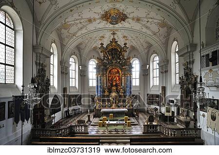 "Altar room with a vaulted ceiling of the Parish Church and Pilgrimage Church of the Assumption of Mary, Grossgmain, Salzburg State, Austria, Europe" View Large Photo Image Stock Photo - "Altar room with a vaulted ceiling of the Parish Church and Pilgrimage Church of the Assumption of Mary, Grossgmain, Salzburg State, Austria, Europe". Fotosearch