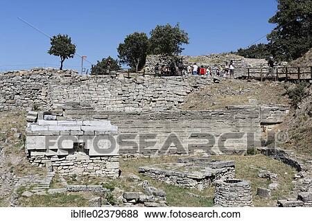 "Altar space in the archaeological site of Troy, Truva, Canakkale, Marmara, Turkey, Asia" View Large Photo Image Stock Photo - "Altar space in the archaeological site of Troy, Truva, Canakkale, Marmara, Turkey, Asia". Fotosearch