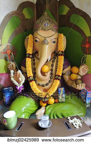 "Altar with a Ganesha figure in the Sakya Muni Buddha Gaya Temple, Temple of 1000 Lights, a Buddhist temple in the Indian district, Little India, city centre, Singapore, Asia" View Large Photo Image Stock Photo - "Altar with a Ganesha figure in the Sakya Muni Buddha Gaya Temple, Temple of 1000 Lights, a Buddhist temple in the Indian district, Little India, city centre, Singapore, Asia". Fotosearch