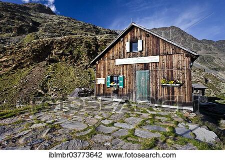 "Alte Weisskugelhutte or Rifugio Pio XI, refuge, Langtauferer Tal valley, South Tyrol, Trentino-Alto Adige, Italy, Europe" View Large Photo Image Stock Image - "Alte Weisskugelhutte or Rifugio Pio XI, refuge, Langtauferer Tal valley, South Tyrol, Trentino-Alto Adige, Italy, Europe". Fotosearch