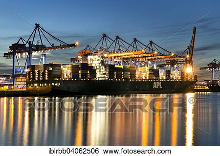 "Altenwerder container terminal in the Port of Hamburg, Southern Elbe, Hamburg, Germany, Europe" View Large Photo Image Stock Photograph - "Altenwerder container terminal in the Port of Hamburg, Southern Elbe, Hamburg, Germany, Europe". Fotosearch