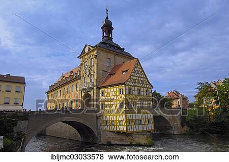 Stock Photo - "Altes Rathaus, Old Town Hall, UNESCO World Heritage site, Franconia, Bamberg, Upper Franconia, Bavaria, Germany, Europe". Fotosearch