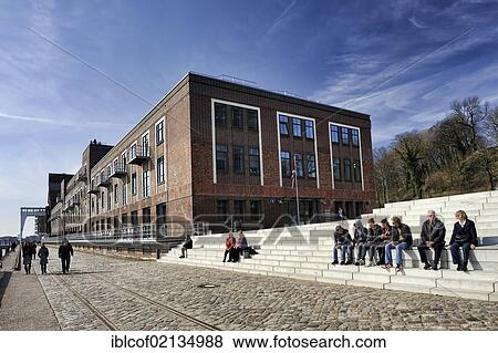 Stock Photo - "Altonaer Kaispeicher, warehouse, Kaispeicher D, Altona, Hamburg, Germany, Europe". Fotosearch