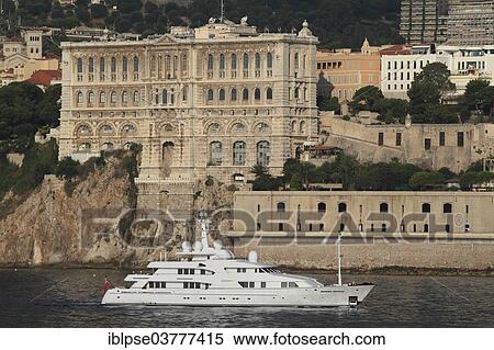 "Amels motor yacht, Faribana V, crossing in front of the Oceanographic Museum, Principality of Monaco, Mediterranean Sea" View Large Photo Image Stock Photography - "Amels motor yacht, Faribana V, crossing in front of the Oceanographic Museum, Principality of Monaco, Mediterranean Sea". Fotosearch