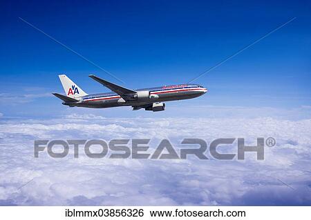 "American Airlines, Boeing 767-323 ER, in flight" View Large Photo Image Stock Photograph - "American Airlines, Boeing 767-323 ER, in flight". Fotosearch