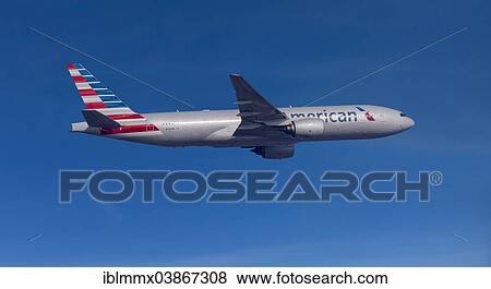 "American Airlines, Boeing 777-223 ER, in flight" View Large Photo Image Stock Photo - "American Airlines, Boeing 777-223 ER, in flight". Fotosearch
