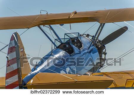 "American biplane trainer aircraft, Boeing-Stearman, Grevenbroich, North Rhine-Westphalia, Germany, Europe" View Large Photo Image Stock Photo - "American biplane trainer aircraft, Boeing-Stearman, Grevenbroich, North Rhine-Westphalia, Germany, Europe". Fotosearch