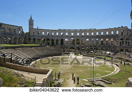 Stock Image - "Amphitheater, Pula, Istria, Croatia, Europe". Fotosearch