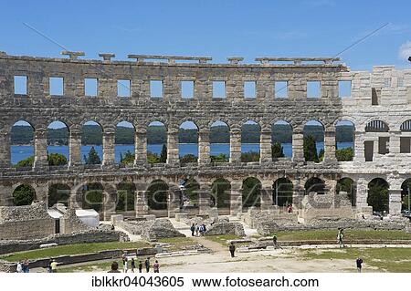 "Amphitheater, Pula, Istria, Croatia, Europe" View Large Photo Image Stock Photography - "Amphitheater, Pula, Istria, Croatia, Europe". Fotosearch