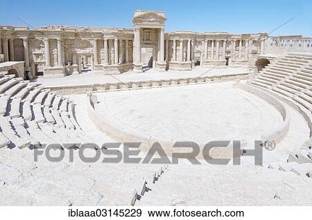 "Amphitheatre in the ancient city of Palmyra, Tadmur, Palmyra District, Homs Governorate, Syria, Asia" View Large Photo Image Stock Photo - "Amphitheatre in the ancient city of Palmyra, Tadmur, Palmyra District, Homs Governorate, Syria, Asia". Fotosearch