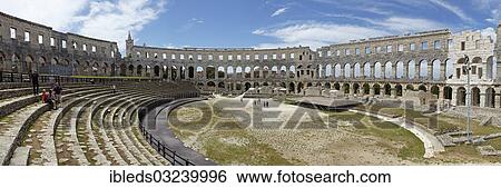"Amphitheatre, Pula Arena, panoramic view, Pula, Croatia, Europe" View Large Photo Image Stock Photograph - "Amphitheatre, Pula Arena, panoramic view, Pula, Croatia, Europe". Fotosearch