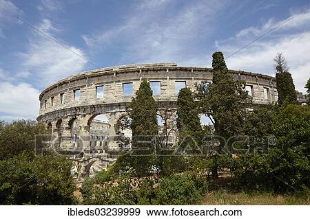 "Amphitheatre, Pula Arena, Pula, Croatia, Europe" View Large Photo Image Stock Photo - "Amphitheatre, Pula Arena, Pula, Croatia, Europe". Fotosearch