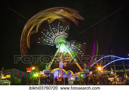 "Amusement ride """"High Energy"""" at night, Oktoberfest, Munich, Upper Bavaria, Bavaria, Germany, Europe" View Large Photo Image Stock Image - "Amusement ride """"High Energy"""" at night, Oktoberfest, Munich, Upper Bavaria, Bavaria, Germany, Europe". Fotosearch