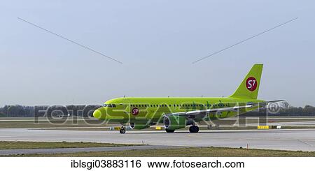 "An Airbus A319-114 of the Russian S7 Airlines, Munich Airport, Munich, Upper Bavaria, Bavaria, Germany, Europe" View Large Photo Image Stock Photograph - "An Airbus A319-114 of the Russian S7 Airlines, Munich Airport, Munich, Upper Bavaria, Bavaria, Germany, Europe". Fotosearch