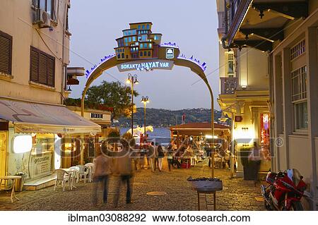 "An alley on the Bosphorus, in the evening, Ortakoy, Besiktas, Istanbul, Istanbul Province, Turkey, Asia" View Large Photo Image Stock Image - "An alley on the Bosphorus, in the evening, Ortakoy, Besiktas, Istanbul, Istanbul Province, Turkey, Asia". Fotosearch
