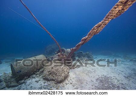 "An anchor made of concrete blocks and old barrels at a coral reef, Philippines, Asia" View Large Photo Image Stock Photography - "An anchor made of concrete blocks and old barrels at a coral reef, Philippines, Asia". Fotosearch