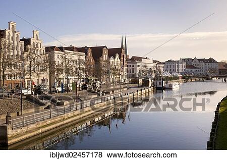 "An der Obertrave quayside, Luebeck, Schleswig-Holstein, Germany, Europe" View Large Photo Image Stock Photo - "An der Obertrave quayside, Luebeck, Schleswig-Holstein, Germany, Europe". Fotosearch