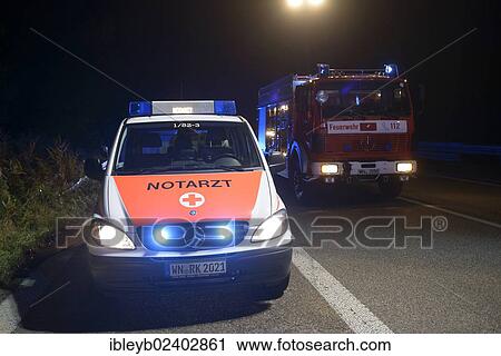 "An emergency vehicle at a traffic accident on the B 29 road, Schorndorf, Baden-Wuerttemberg, Germany, Europe" View Large Photo Image Stock Image - "An emergency vehicle at a traffic accident on the B 29 road, Schorndorf, Baden-Wuerttemberg, Germany, Europe". Fotosearch