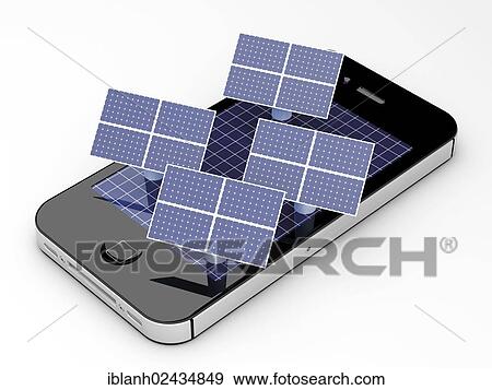 An IPhone with solar panels View Large Photo Image Stock Photo - An IPhone with solar panels. Fotosearch