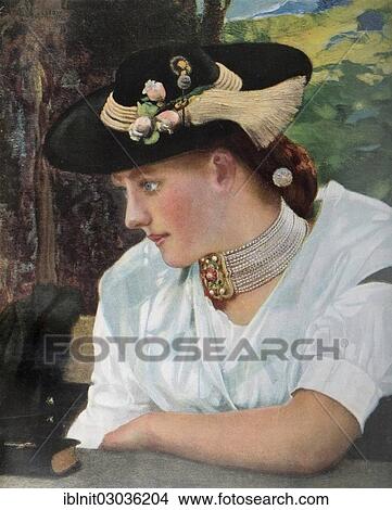 "An mei Reserl, illustration from the yearbook Moderne Kunst in Meisterholzschnitten, Modern Art in Master Woodcuts, 1900" View Large Photo Image Picture - "An mei Reserl, illustration from the yearbook Moderne Kunst in Meisterholzschnitten, Modern Art in Master Woodcuts, 1900". Fotosearch