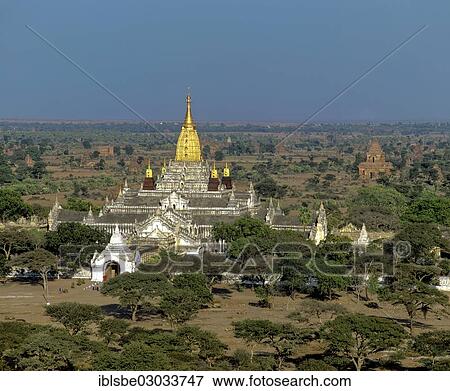 "Ananda Temple, gilded tower construction, Shikhara, Buddhist pagodas, Ebene von Pagan, Bagan, Mandalay Division, Myanmar, Burma, Asia" View Large Photo Image Stock Photo - "Ananda Temple, gilded tower construction, Shikhara, Buddhist pagodas, Ebene von Pagan, Bagan, Mandalay Division, Myanmar, Burma, Asia". Fotosearch