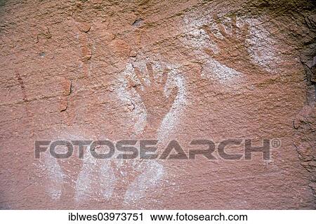 "Ancient Anasazi hand pictographs on a cliff high above the Colorado River, Canyonlands National Park, Utah, United States, North America" View Large Photo Image Stock Image - "Ancient Anasazi hand pictographs on a cliff high above the Colorado River, Canyonlands National Park, Utah, United States, North America". Fotosearch