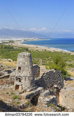 "Ancient city Anemurium, Anamur, Mersin Province, Rugged Cilicia, Turkish Riviera, Turkey, Asia" View Large Photo Image Stock Photograph - "Ancient city Anemurium, Anamur, Mersin Province, Rugged Cilicia, Turkish Riviera, Turkey, Asia". Fotosearch