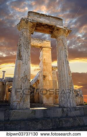 "Ancient Doric columns, Temple of Aphaia, built 500 BC, Aegina Island, Greece, Europe" View Large Photo Image Stock Image - "Ancient Doric columns, Temple of Aphaia, built 500 BC, Aegina Island, Greece, Europe". Fotosearch