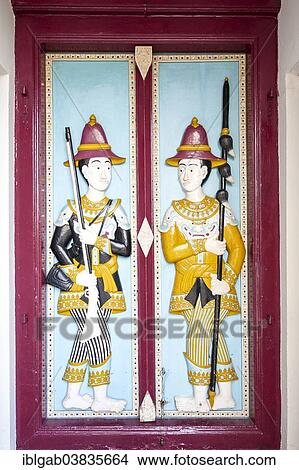 "Ancient guards, relief on a door, Grand Palace, Bangkok, Thailand, Asia" View Large Photo Image Picture - "Ancient guards, relief on a door, Grand Palace, Bangkok, Thailand, Asia". Fotosearch