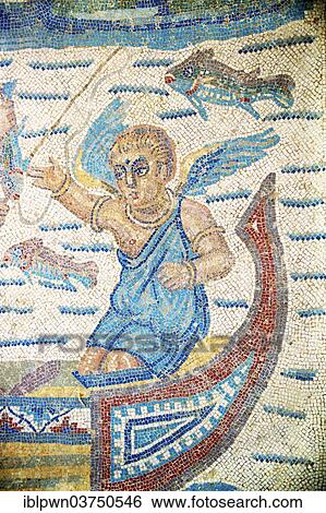 "Ancient Roman mosaic of a fisherman, at the Villa Romana del Casale, near Piazza Armerina, Sicily, Italy, Europe" View Large Photo Image Stock Photograph - "Ancient Roman mosaic of a fisherman, at the Villa Romana del Casale, near Piazza Armerina, Sicily, Italy, Europe". Fotosearch