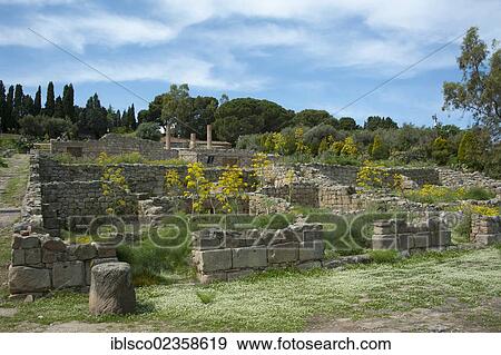 Stock Photo - "Ancient ruins, Tindari, Sicily, Italy, Europe". Fotosearch