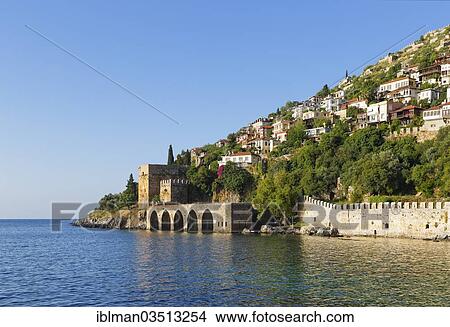 "Ancient Seljuk shipyard, Tershane, Tophane, Alanya, Turkish Riviera, Province of Antalya, Mediterranean Region, Turkey, Asia" View Large Photo Image Picture - "Ancient Seljuk shipyard, Tershane, Tophane, Alanya, Turkish Riviera, Province of Antalya, Mediterranean Region, Turkey, Asia". Fotosearch