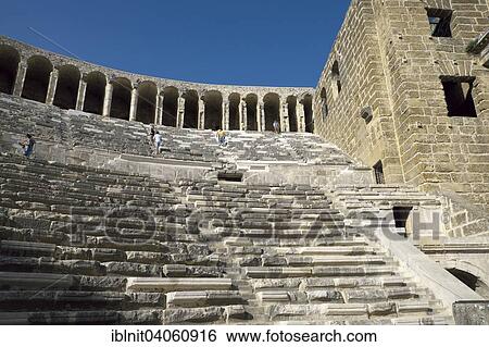 "Ancient theater of Aspendos, Antalya Province, Turkey, Asia" View Large Photo Image Stock Photograph - "Ancient theater of Aspendos, Antalya Province, Turkey, Asia". Fotosearch