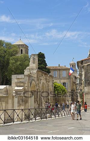 Stock Photo - "Ancient theatre, Arles, Departement Bouches-du-Rhone, Region Provence-Alpes-Cote d? ÇÖAzur d? ÇÖAzur, France, Europe". Fotosearch