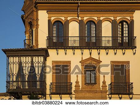 "Andalusian style residence in the evening light, Santa Cruz quarter, Seville, Seville province, Andalusia, Spain, Europe" View Large Photo Image Picture - "Andalusian style residence in the evening light, Santa Cruz quarter, Seville, Seville province, Andalusia, Spain, Europe". Fotosearch