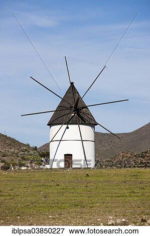 "Andalusian windmill, Cabo de Gata-Nijar Natural Park, Andalusia, Spain, Europe" View Large Photo Image Stock Photo - "Andalusian windmill, Cabo de Gata-Nijar Natural Park, Andalusia, Spain, Europe". Fotosearch