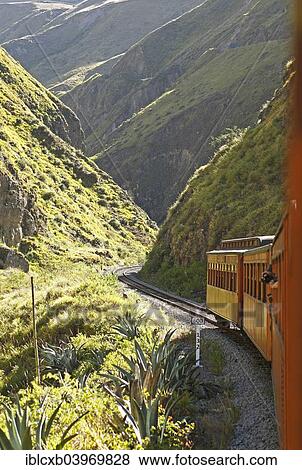 "Andean railway Nariz del Diablo, Ferrocarriles del Ecuador, Chimborazo Province, Ecuador, South America" View Large Photo Image Stock Photo - "Andean railway Nariz del Diablo, Ferrocarriles del Ecuador, Chimborazo Province, Ecuador, South America". Fotosearch