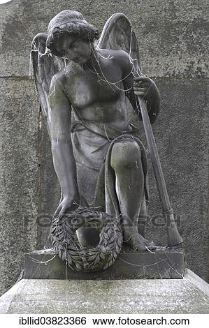 "Angel, statue, cemetery, Karlovy Vary, Czech Republic, Europe" View Large Photo Image Stock Photograph - "Angel, statue, cemetery, Karlovy Vary, Czech Republic, Europe". Fotosearch