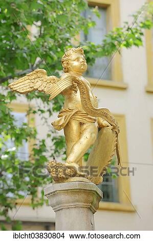 "Angel statue on the La Fontaine de l'Ange fountain, Carpentras, Vaucluse, Provence-Alpes-Cote d'Azur, Southern France, France, Europe" View Large Photo Image Picture - "Angel statue on the La Fontaine de l'Ange fountain, Carpentras, Vaucluse, Provence-Alpes-Cote d'Azur, Southern France, France, Europe". Fotosearch