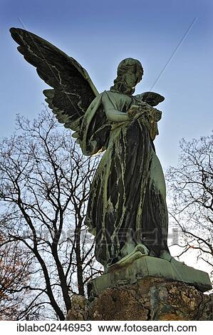 "Angel statue on the Ostfriedhof or East Cemetery, Munich, Bavaria, Germany, Europe" View Large Photo Image Stock Image - "Angel statue on the Ostfriedhof or East Cemetery, Munich, Bavaria, Germany, Europe". Fotosearch