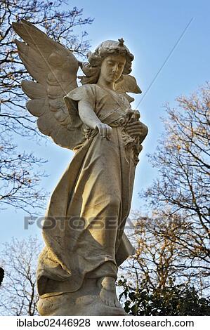 "Angel statue on the Ostfriedhof or East Cemetery, Munich, Bavaria, Germany, Europe" View Large Photo Image Stock Photo - "Angel statue on the Ostfriedhof or East Cemetery, Munich, Bavaria, Germany, Europe". Fotosearch