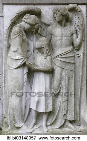"Angel with a mother and child on a gravestone, Melatenfriedhof cemetery, Cologne, North Rhine-Westphalia, Germany, Europe" View Large Photo Image Stock Photo - "Angel with a mother and child on a gravestone, Melatenfriedhof cemetery, Cologne, North Rhine-Westphalia, Germany, Europe". Fotosearch